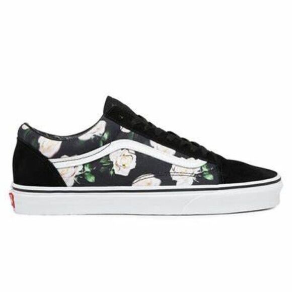 Vans Old Sckool Black Floral Sneakers - Picture 1 of 8